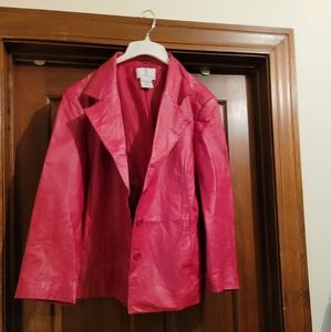 Lovely Red Leather Jacket